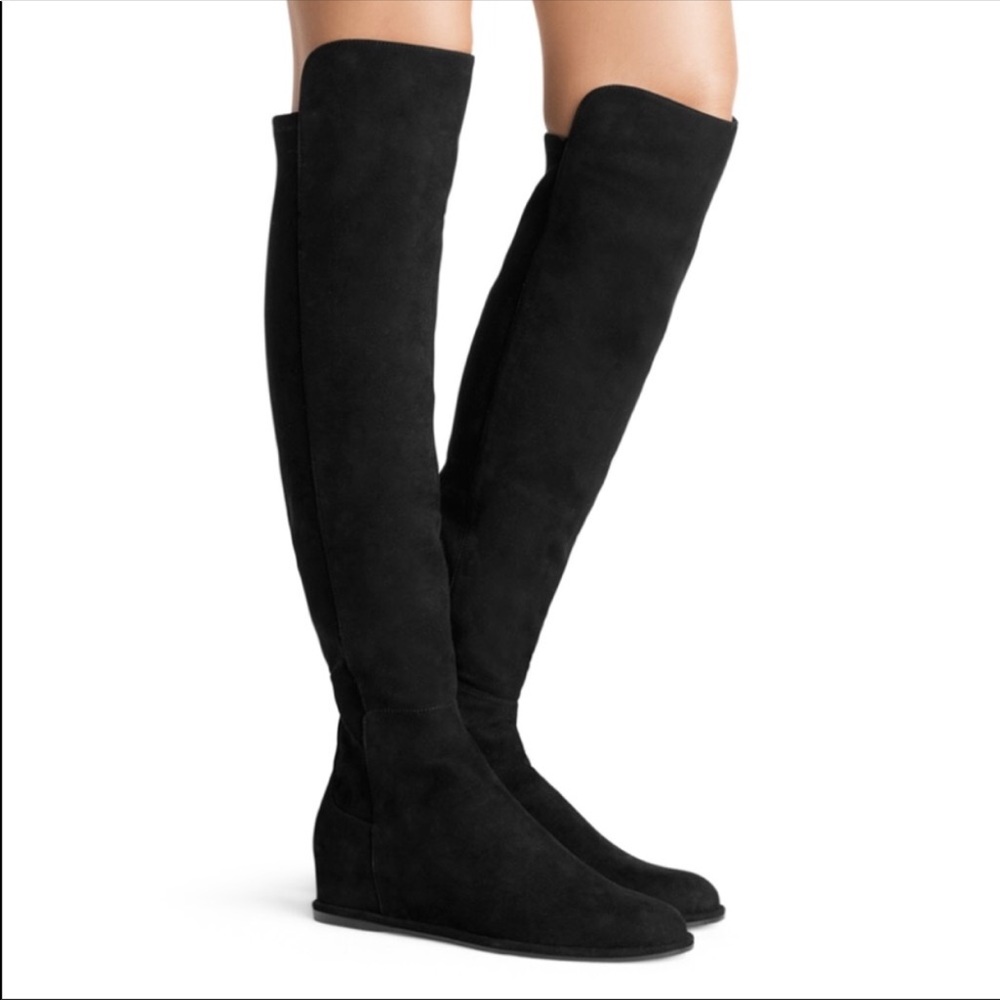 Suede Stuart Weitzman Over the Knee Lander Boots 9